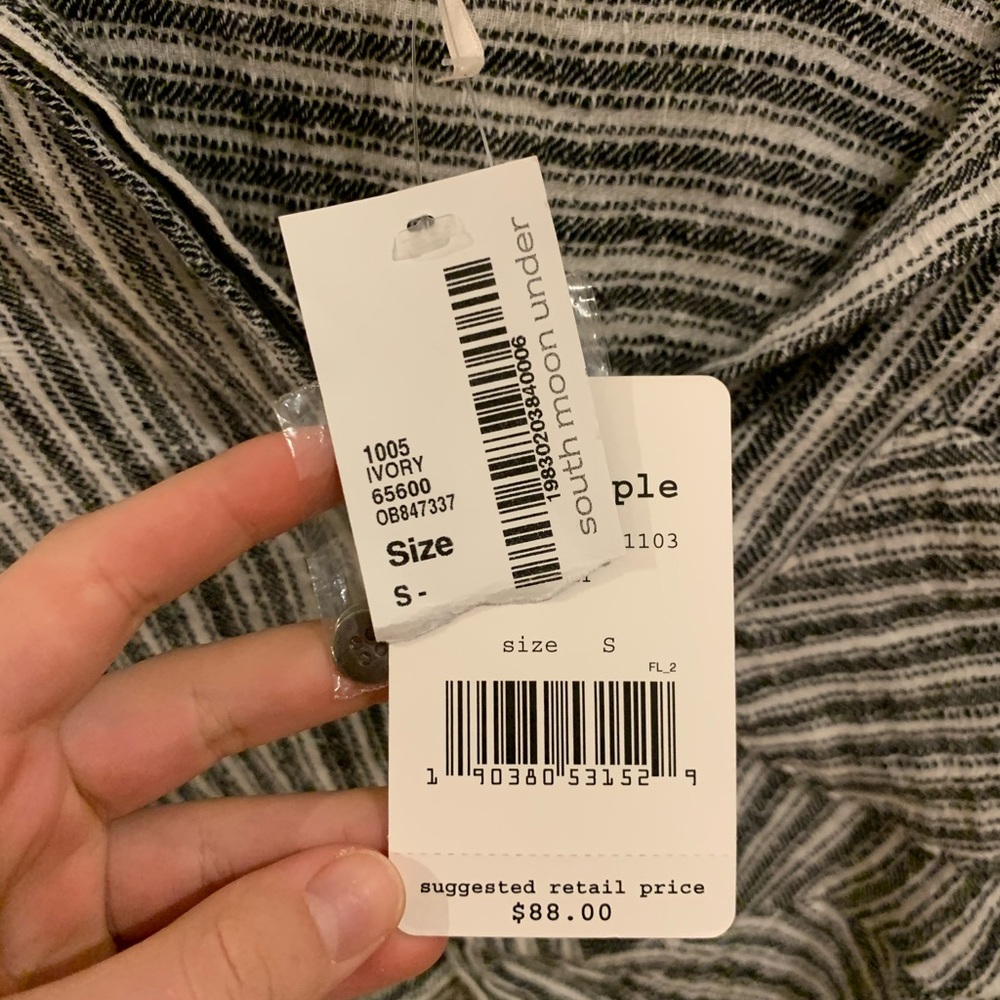 Cropped flannel with tie front - Free People
